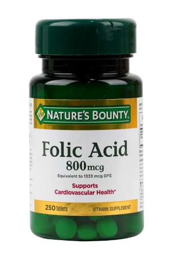 Natures Bounty Folic Acid 800mcg 250 Tablets